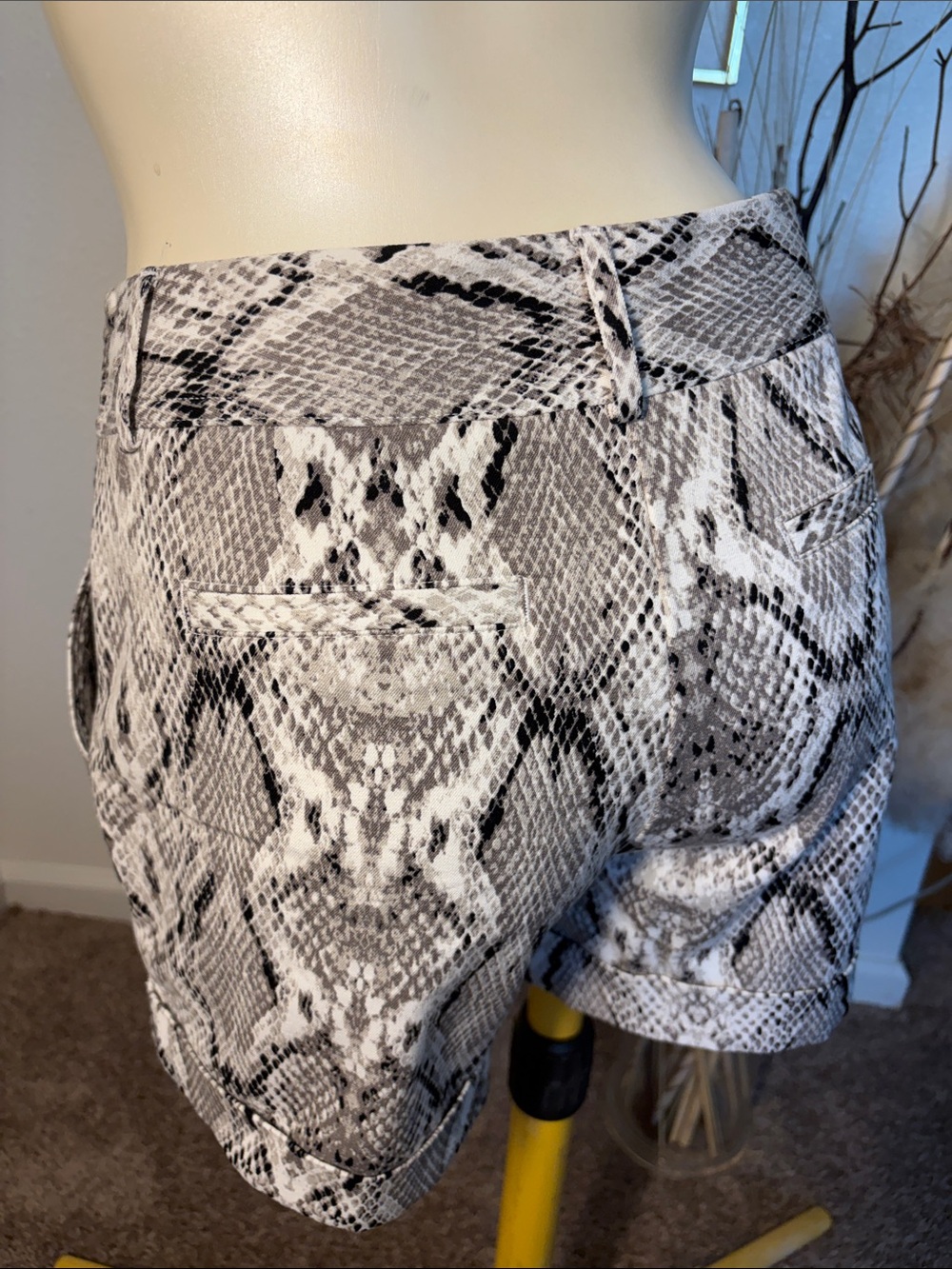 *Snake Print Women’s Shorts - Neutral - Picture 2 of 8
